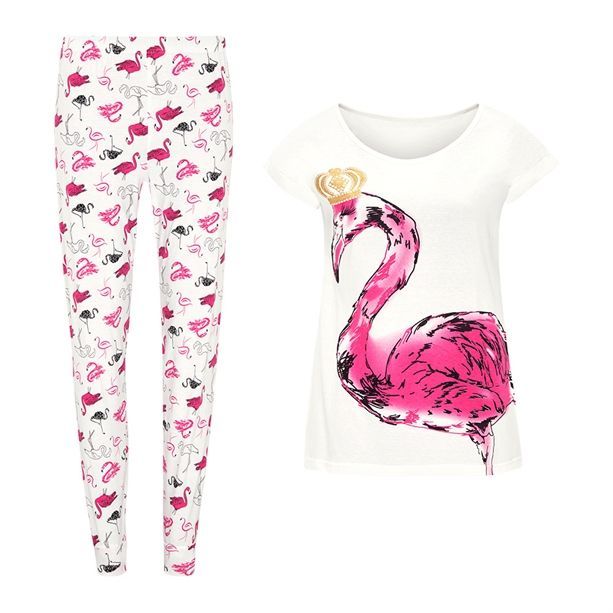 Flamingo ladies pyjamas outlet